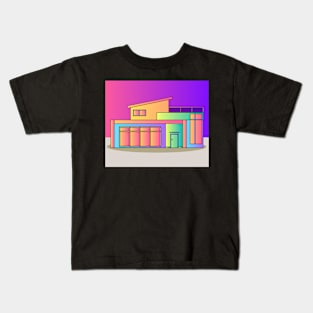 Illustration Dream House Villa Color Effects Kids T-Shirt